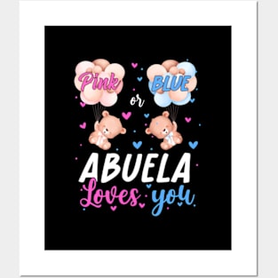 Baby Bears k Or Blue Abuela Loves You Gender Reveal Posters and Art